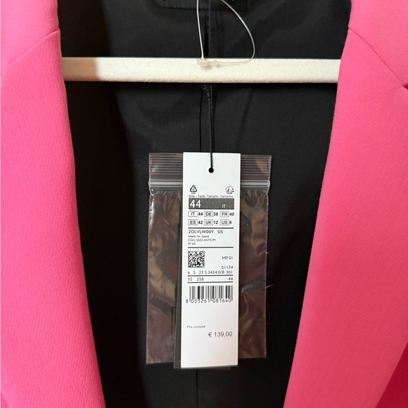 Zara Vibrant Pink Women's Blazer - Picture 2 of 3